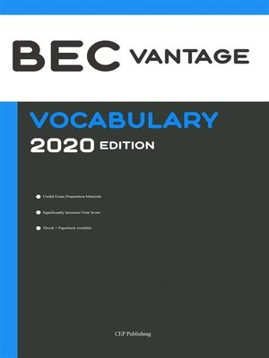 cover image of BEC Vantage Vocabulary 2020 Edition